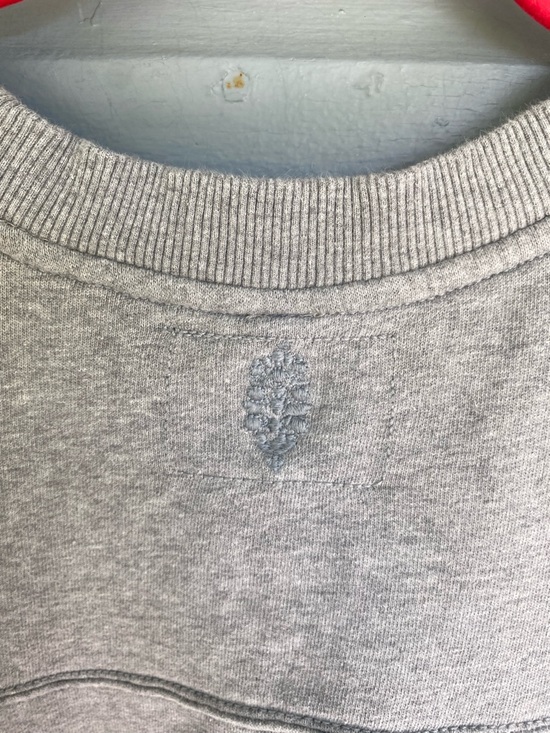 Free People Grey Graphic Crew Sweatshirt with Pink & Black Accents - Picture 5 of 6